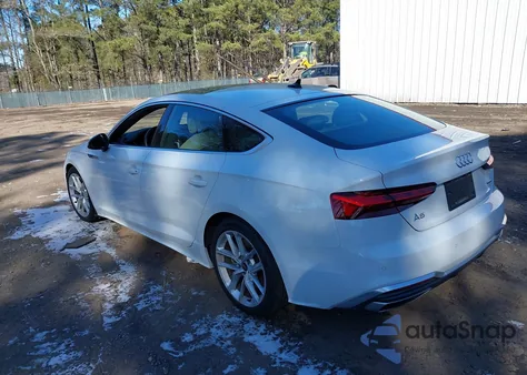 2024 Audi A5 Sportback Premium 45 Tfsi S Line Quattro S Tronic from USA, damaged, VIN WAUDACF50RA017095